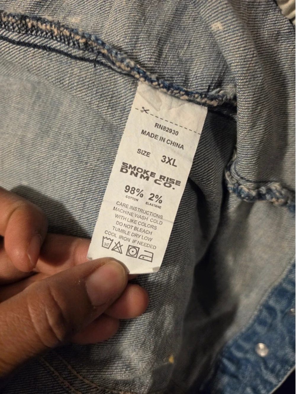 Smoke Rise Denim Jacket 3XL - Picture 6 of 6